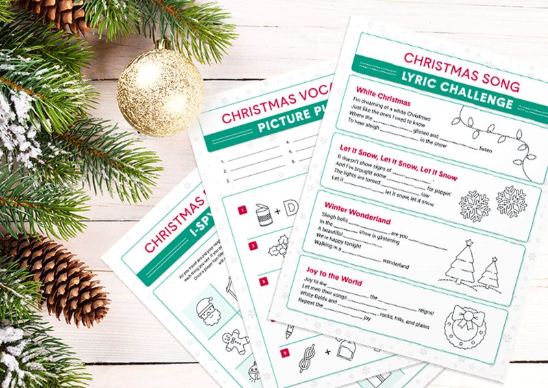 Spouse and children Printable Xmas Online games The Zebra photograph relating to Printable Christmas Song Games identify Family members Printable Xmas Online games The Zebra