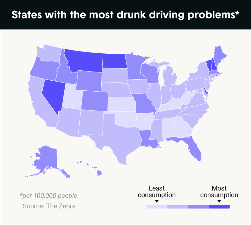 States With the Most Drunk Driving Problems (2021)